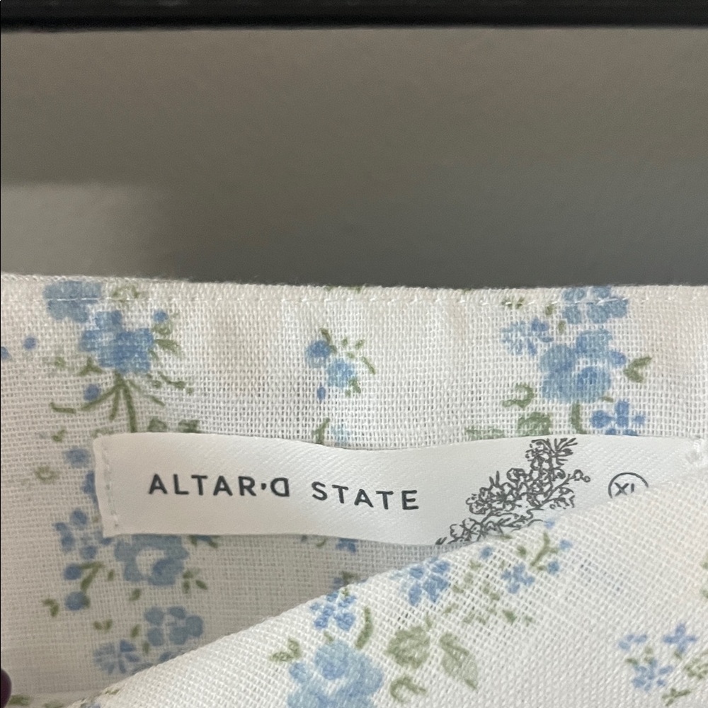 Altar'd State Blue and White Maxi Skirt - Picture 2 of 2